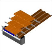 Support universel fabriqué sur mesure pour tuiles et pente très faible et étanche à l'air.