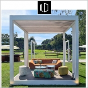 Collection Ilo, Pergola créative et modulable avec sol intégré