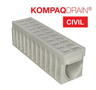 Caniveau compact KOMPAQDRAIN  CIVIL