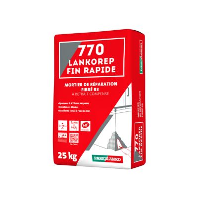770 LANKOREP FIN RAPIDE - Mortier de réparation fibré 